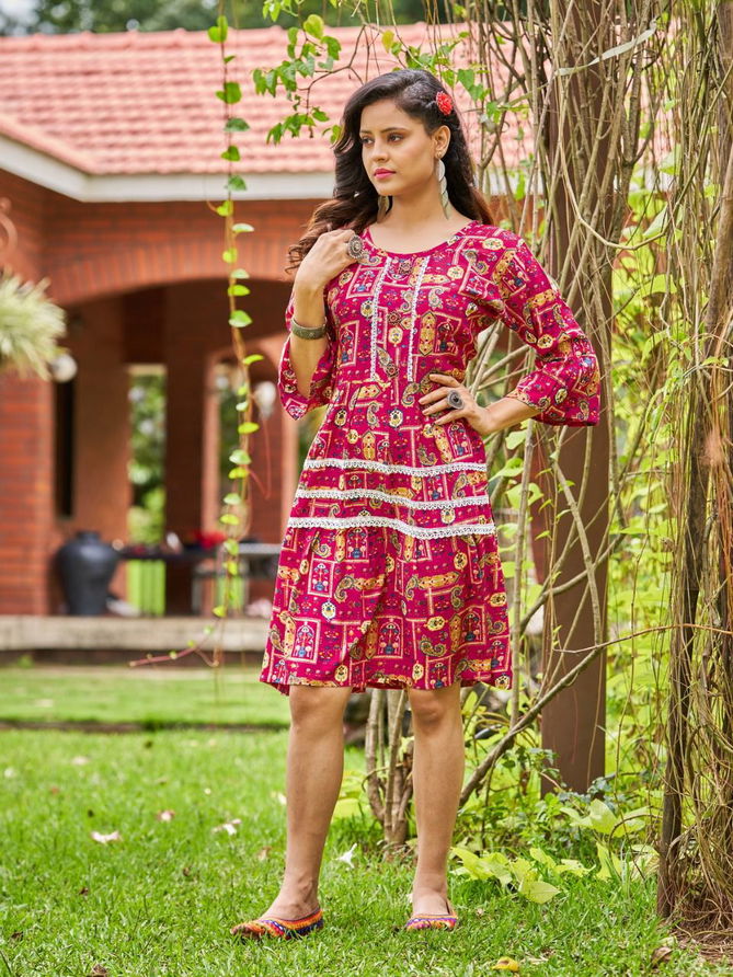 Viyaa Satarangi 1 Fancy Wear Wholesale Tunic Kurti Catalog